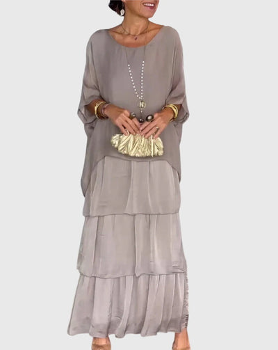 סוזן - שמלה אלגנטית ארוכה וזורמת