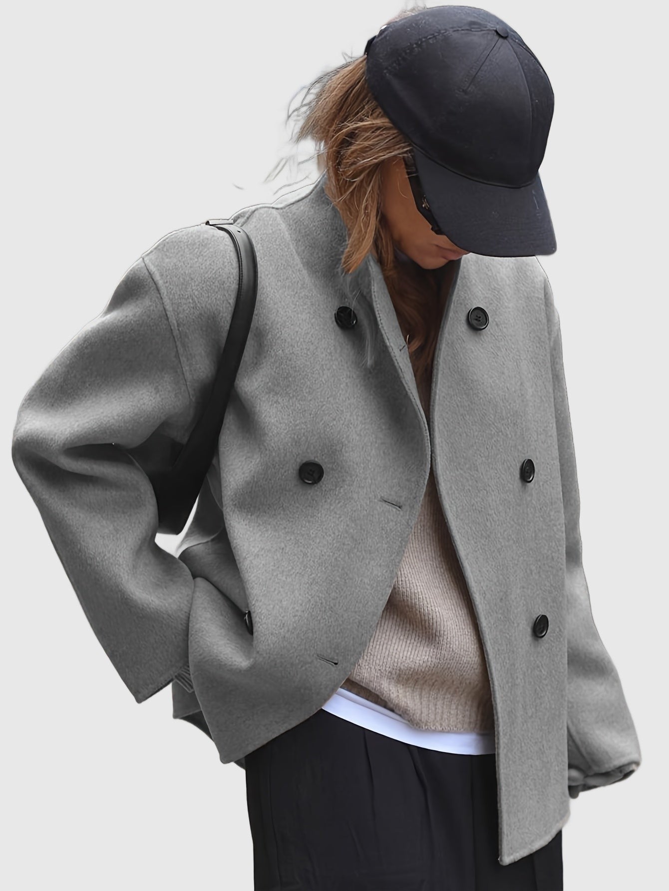 Amar™ Shira - מעיל בייז' דו-שכבתי אלגנטי