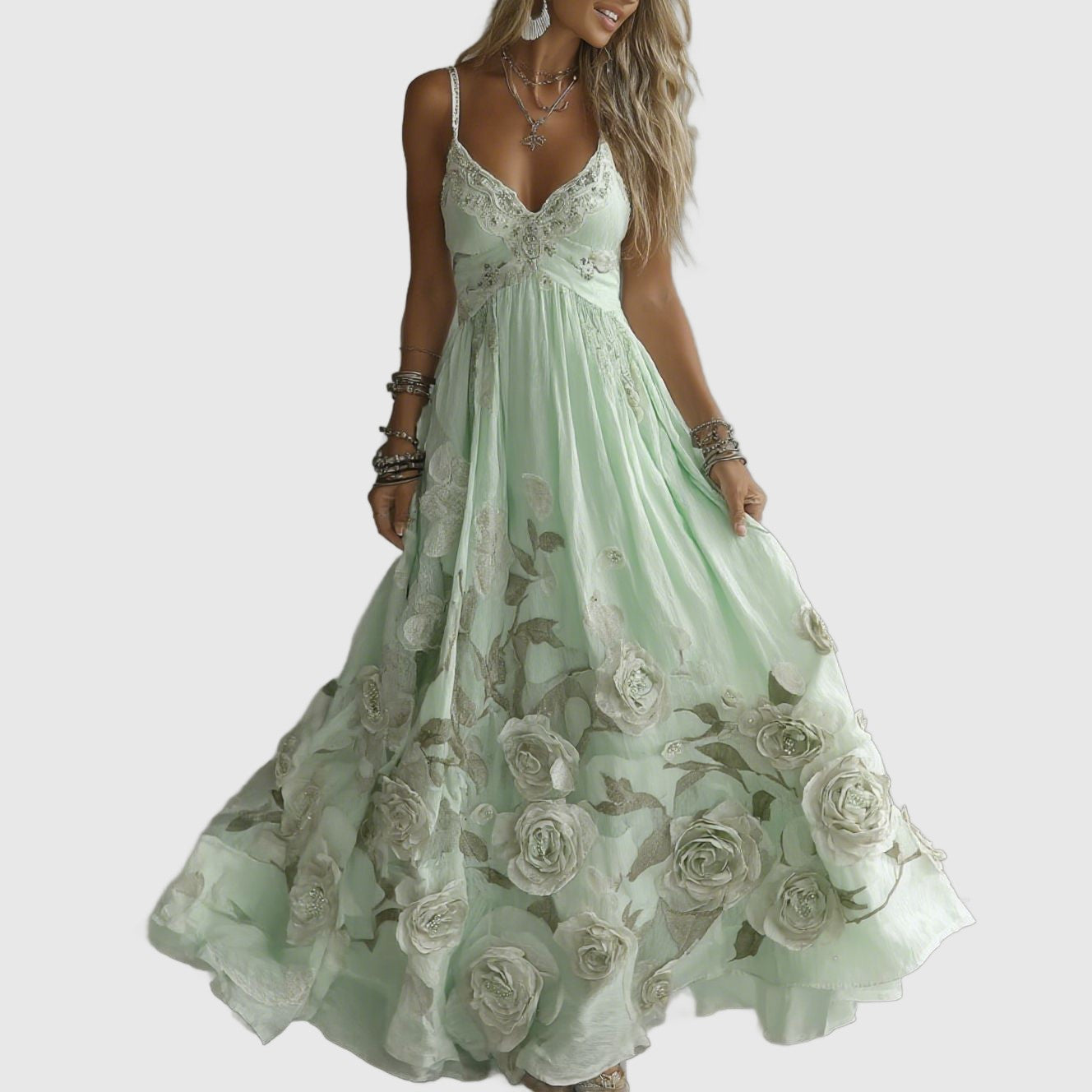 Amar™ Haya - שמלות ארוכות בד וינטג'