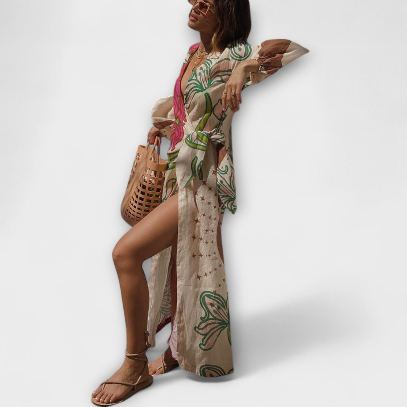 ורד | טוניקת פשתן קלילה לחופשה מושלמת