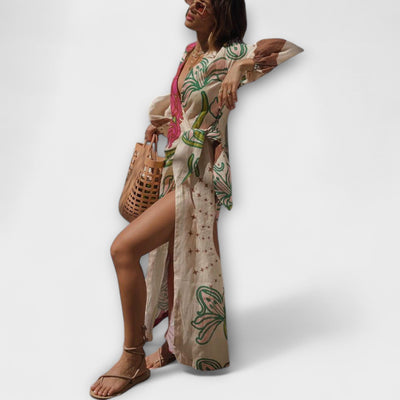 ורד | טוניקת פשתן קלילה לחופשה מושלמת