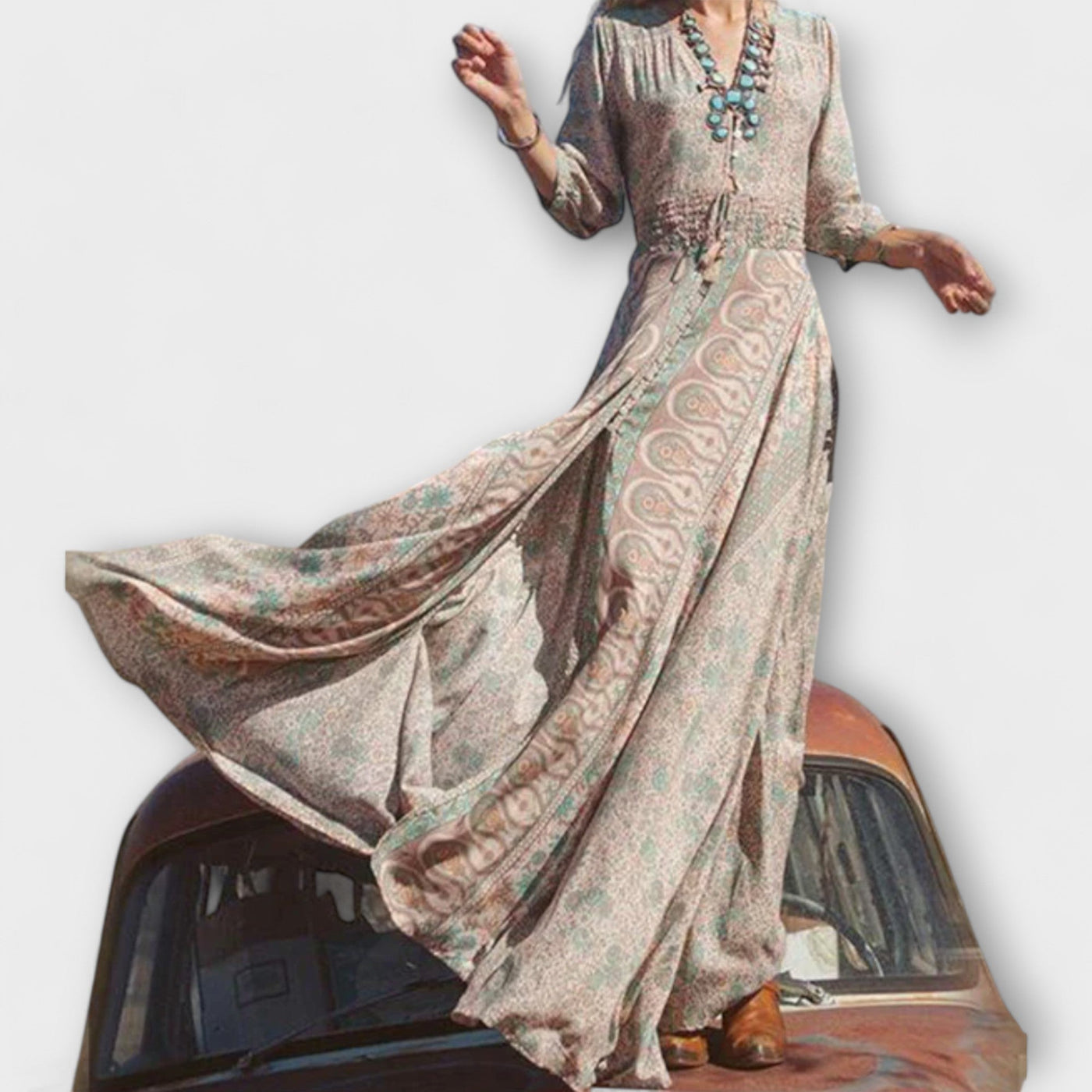 דנה | שמלת מקסי בוהו קלילה ונשית לנוחות מושלמת