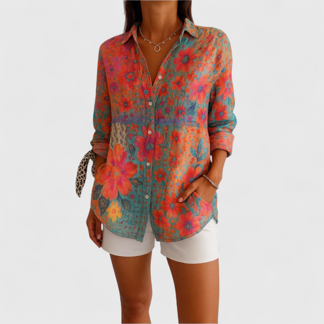 ג'ואן - חולצת פרחים וינטג'