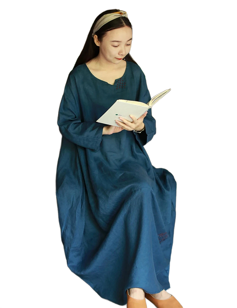 Amar Dina - שמלת מקסי יוקרתית ומרגיעה לנשים