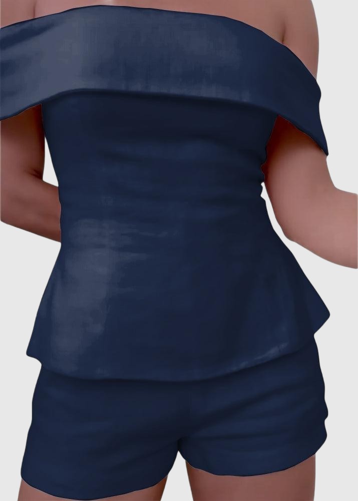 Amar Aluma - סט שני חלקים מפוטר עם כתפיים חשופות