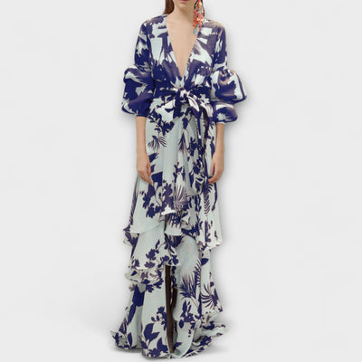 חיה | שמלת שיפון מודפסת לאירועים