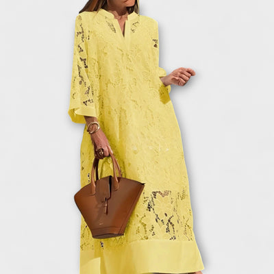 ברכה | שמלת כותנה נשית ונושמת באלגנטיות מודרנית