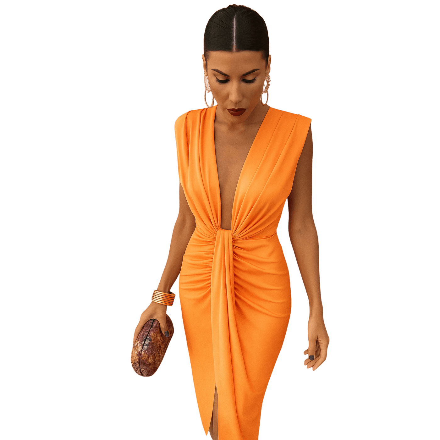 Amar™ Moriah - שמלת פליסה אלגנטית