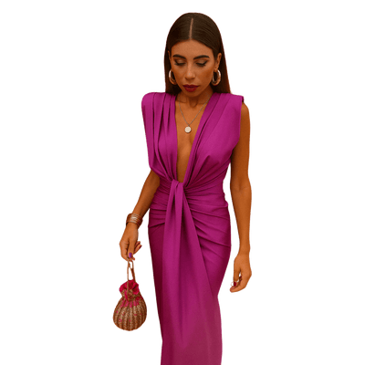 Amar™ Moriah - שמלת פליסה אלגנטית