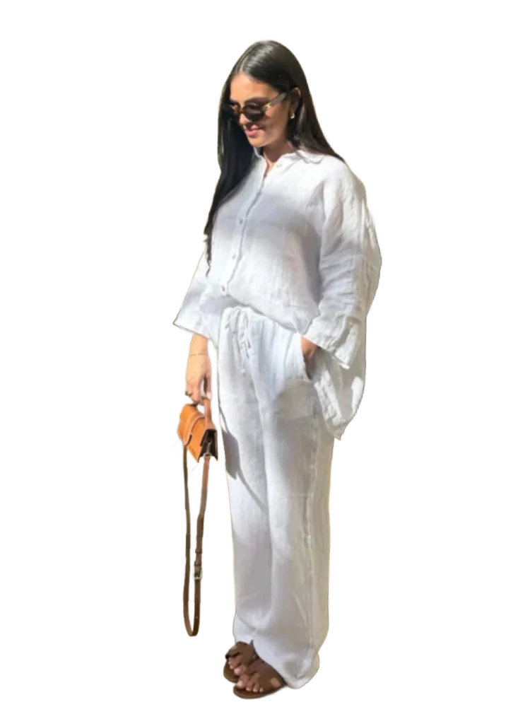 Amar™ Zilpa - סט בד כותנה ופשתן 2 חלקים