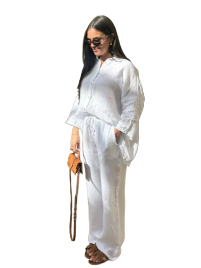 Amar™ Zilpa - סט בד כותנה ופשתן 2 חלקים