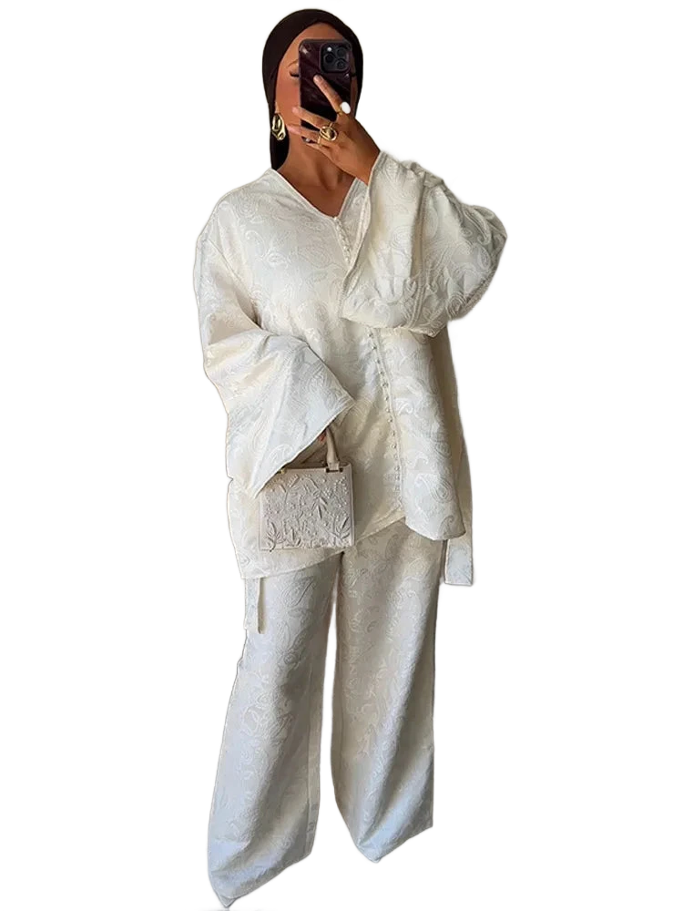 Amar™ Rinat - סט חליפת ג'קארד לנשים