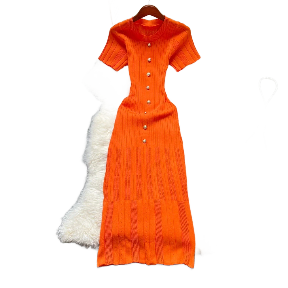 Amar™ Malka - שמלת קיץ סרוגה אלגנטית