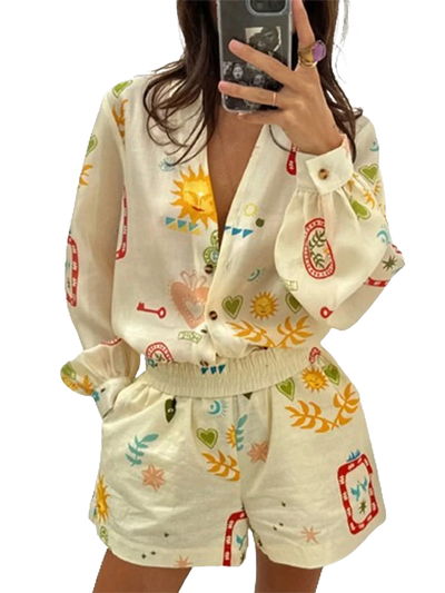 Amar Aliza - סט 2 חלקים קיצי, אלגנטי וסקסי