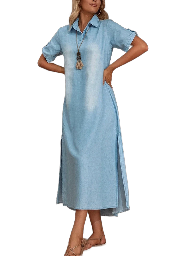 Amar™ Orit - שמלת ג'ינס מקסי קיצית