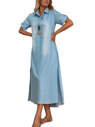 Amar™ Orit - שמלת ג'ינס מקסי קיצית