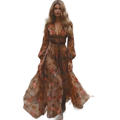 Amar™ Ofra - שמלות מקסי פרחוניות בוהו יוקרתיות