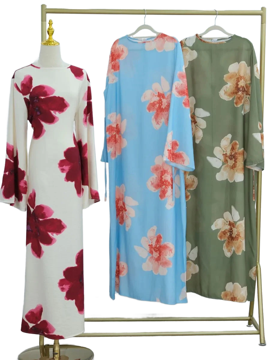 Amar™ Ronit - שמלת קפטן פרחונית יוקרתית