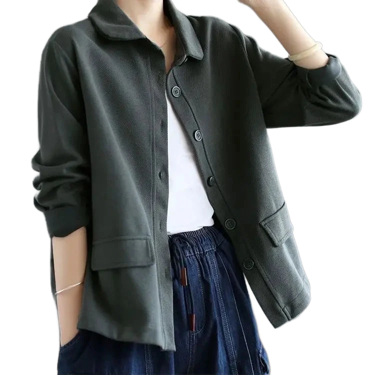 Amar™ Deborah - חולצת צוואר בובתית עם שרוול ארוך