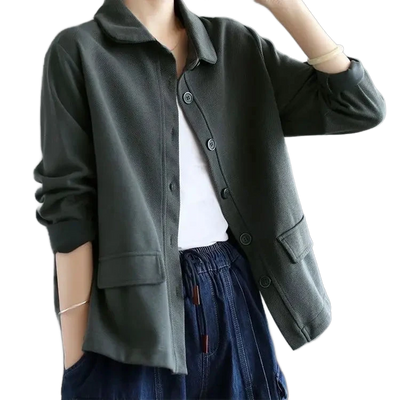 Amar™ Deborah - חולצת צוואר בובתית עם שרוול ארוך