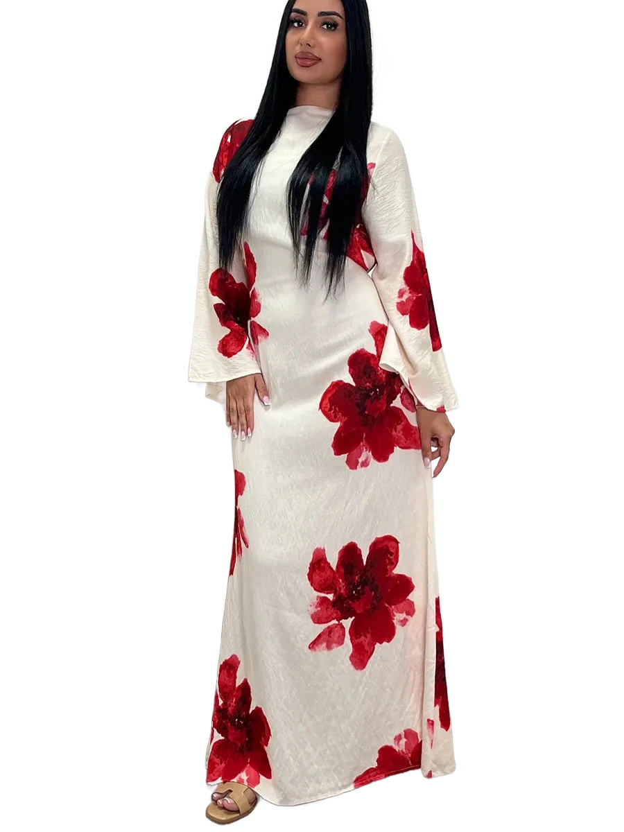 Amar™ Ronit - שמלת קפטן פרחונית יוקרתית