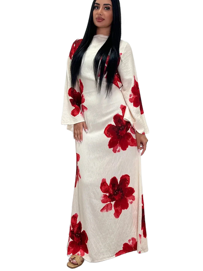 Amar™ Ronit - שמלת קפטן פרחונית יוקרתית