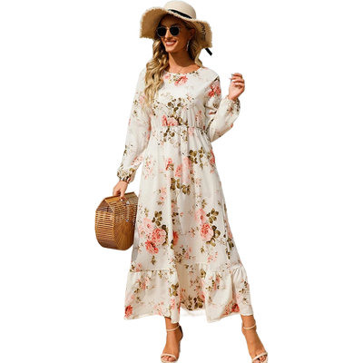 Amar™ Leah - שמלות מקסי בדי פרחים בוהו