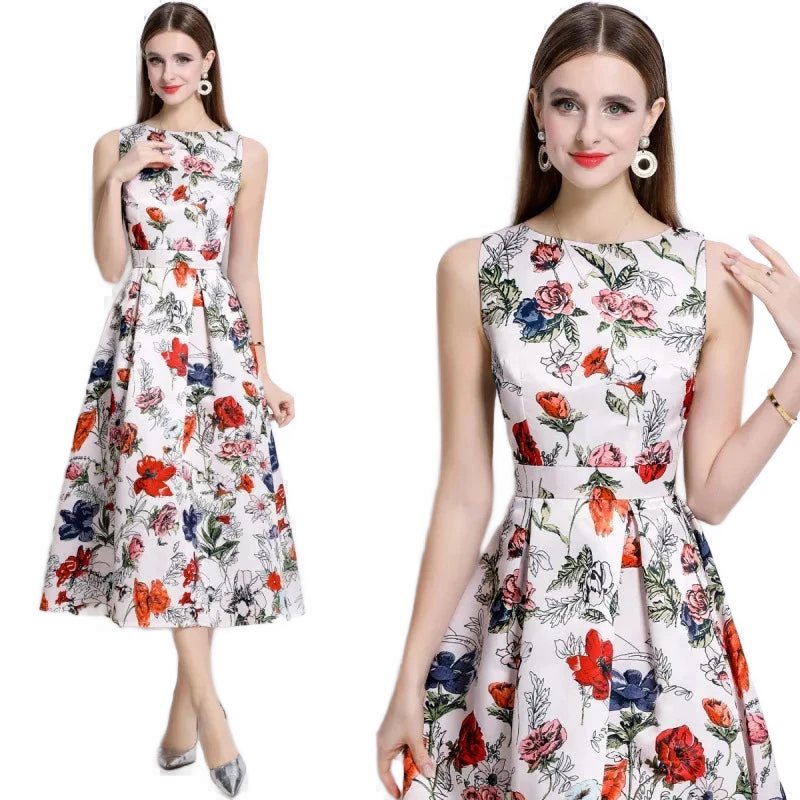 Amar™ Shoshana - חצאית קיץ פרחונית מחטבת