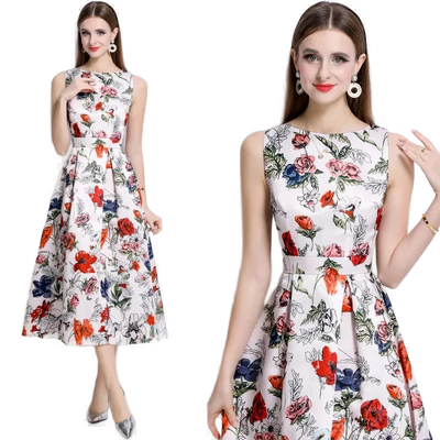 Amar™ Shoshana - חצאית קיץ פרחונית מחטבת