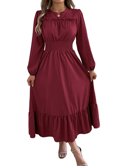 Amar™ Ronit - שמלת חורף סתיו אלגנטית ומחמיאה