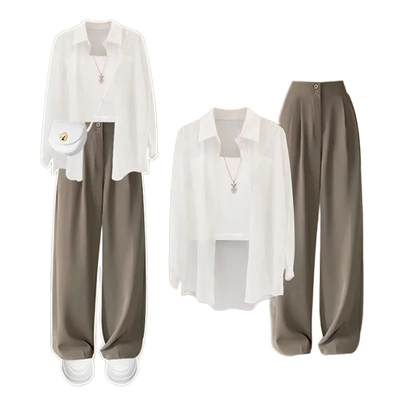 Amar™ Miriam - סט תלת-חלקי נוח ורך עם שרוולים ארוכים