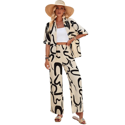 Amar™ Odelia - סט מודפס קז'ואל