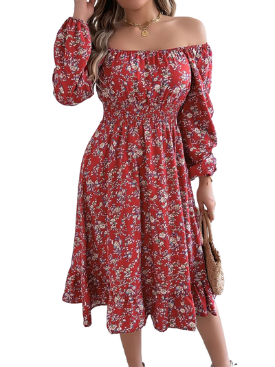 Amar™ Levona - שמלה פרחונית אלגנטית