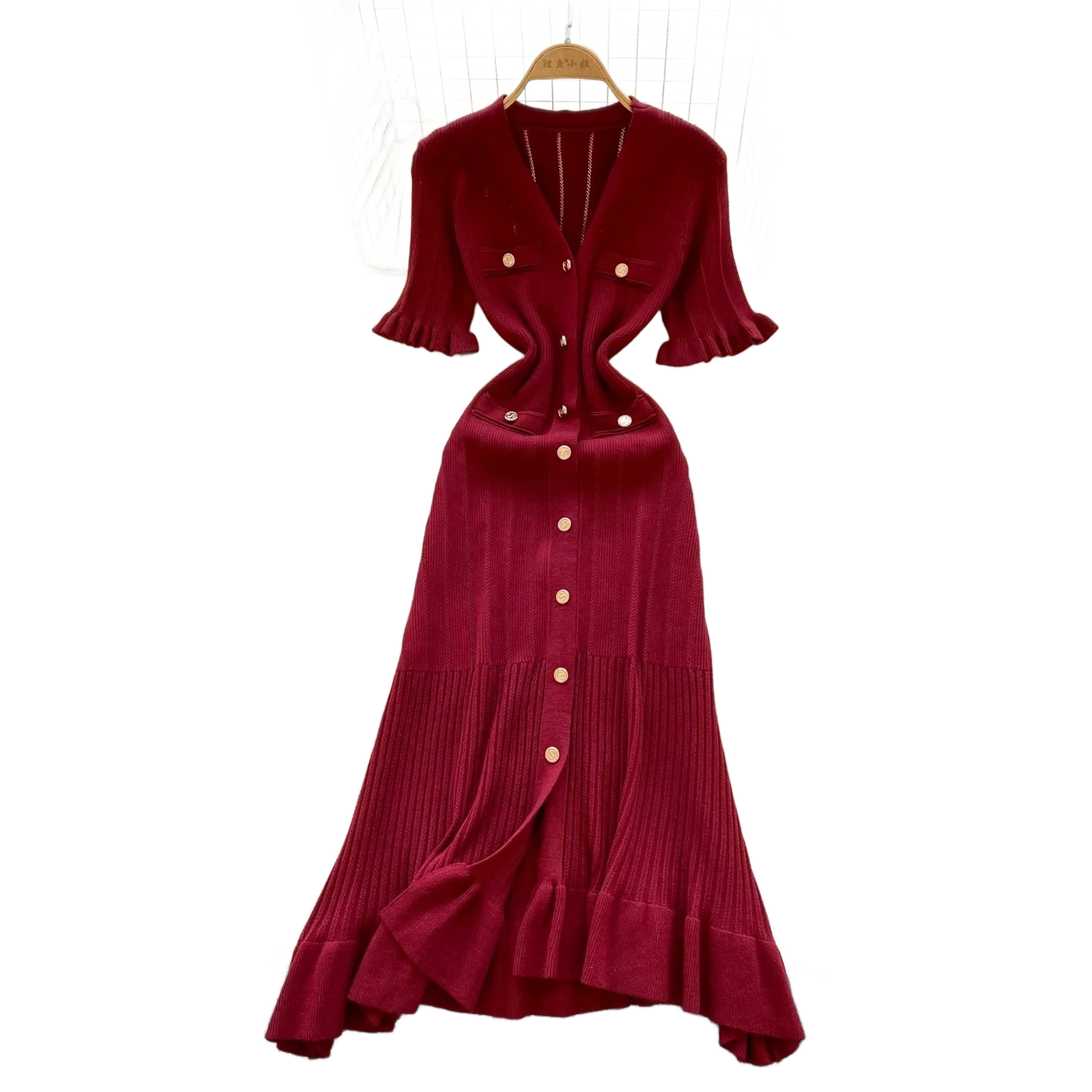 Amar™ Gal - שמלה סרוגה אלגנטית