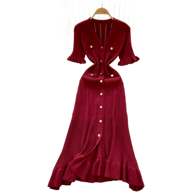 Amar™ Gal - שמלה סרוגה אלגנטית