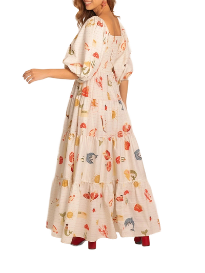 Amar Leah - שמלת מקסי טרופית לאישה