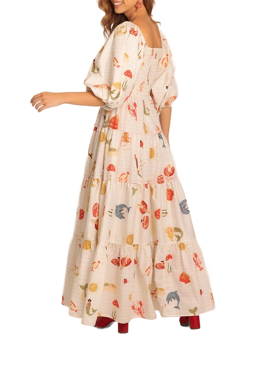 Amar™ Romy - שמלת מקסי טרופית קסומה