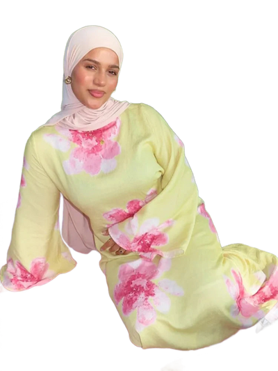 Amar Ora - שמלה ארוכה מודפסת, נשית וזוהרת