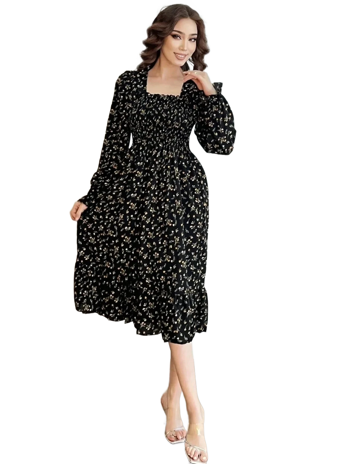 Amar™ Hodaya - שמלת מוסלין פרחונית לנשים