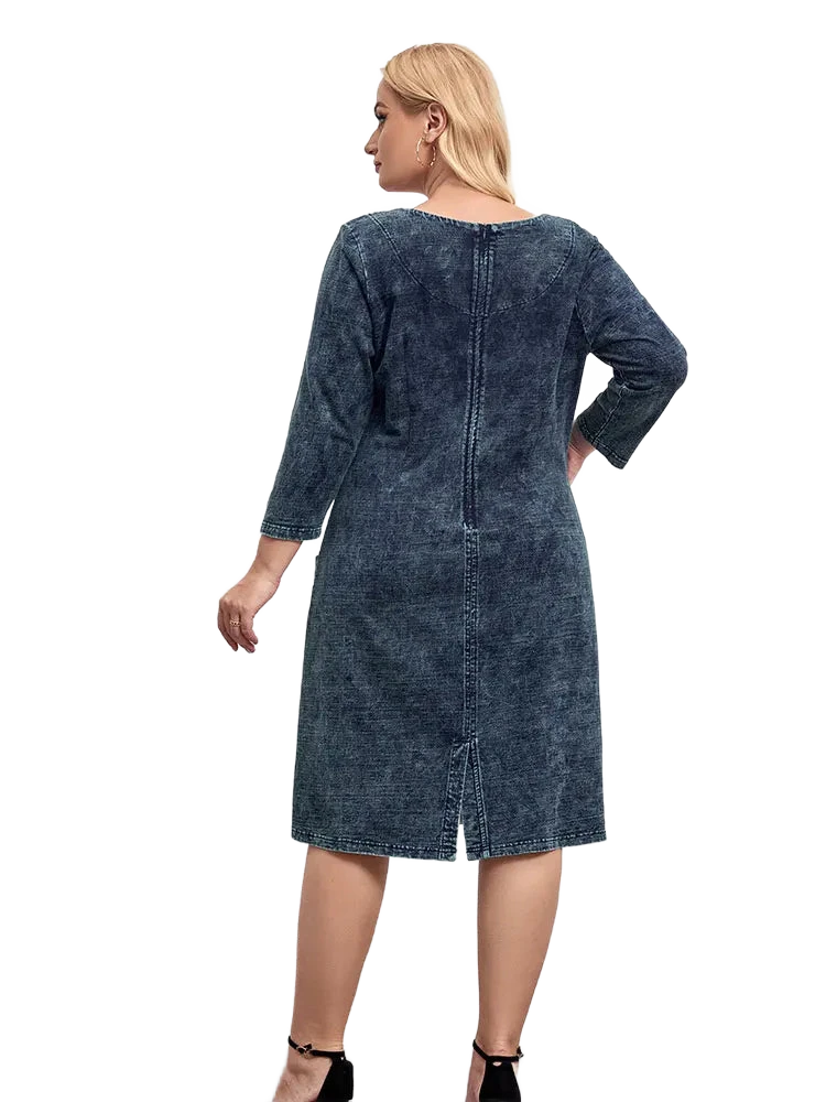 Amar Devorah - שמלת ג'ינס נוחה ומחמיאה