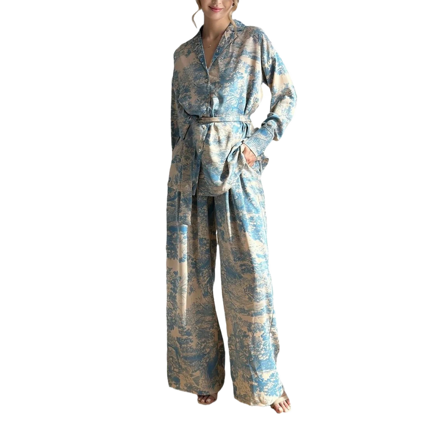 Amar™ Shira - סט חליפת מכנסיים לנשים