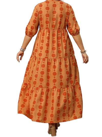 Amar™ Rina - שמלת מקסי מחשוף V