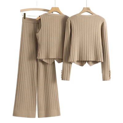 Amar™ Yaheli - סט תלת-חלקי נוח ורך עם שרוולים ארוכים