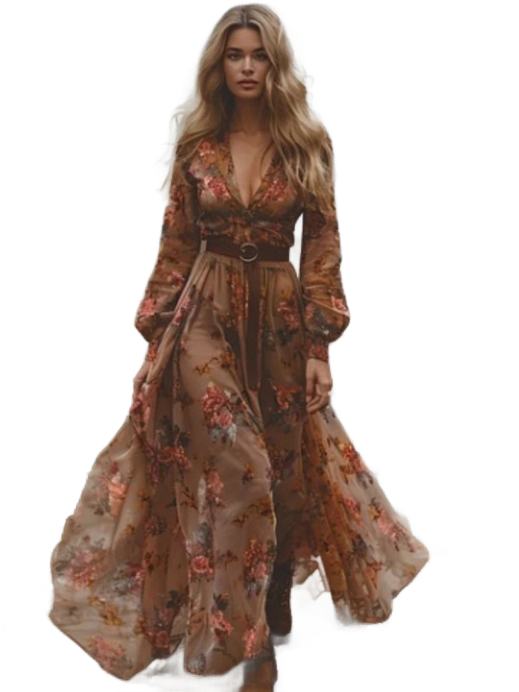 Amar™ Ofra - שמלות מקסי פרחוניות בוהו יוקרתיות