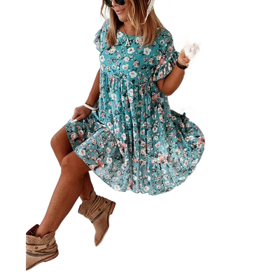 Amar™ Shula - שמלת מידי שיפון בוהו