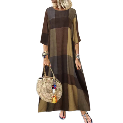 Amar™ Noga - שמלה וינטג’ אלגנטית מחמיאה