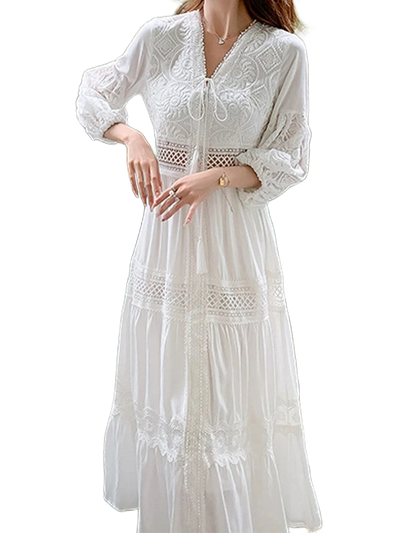 Amar™ Iris - שמלת תחרה רפויה אלגנטית