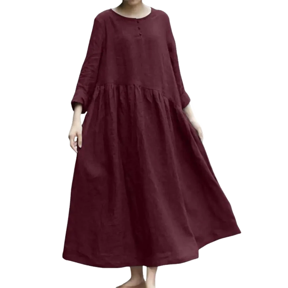 Amar Liora - שמלת מקסי כותנה פשתן נושמת