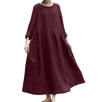 Amar Liora - שמלת מקסי כותנה פשתן נושמת