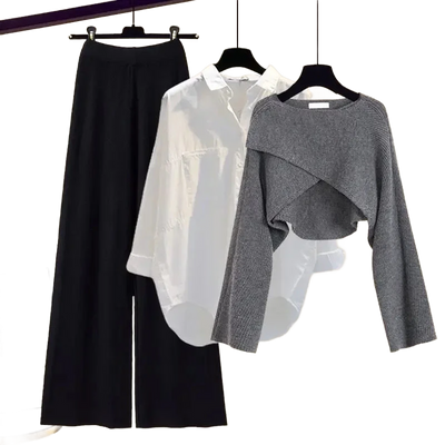 Amar™ Liora - סט תלת-חלקי נוח ורך עם שרוולים ארוכים